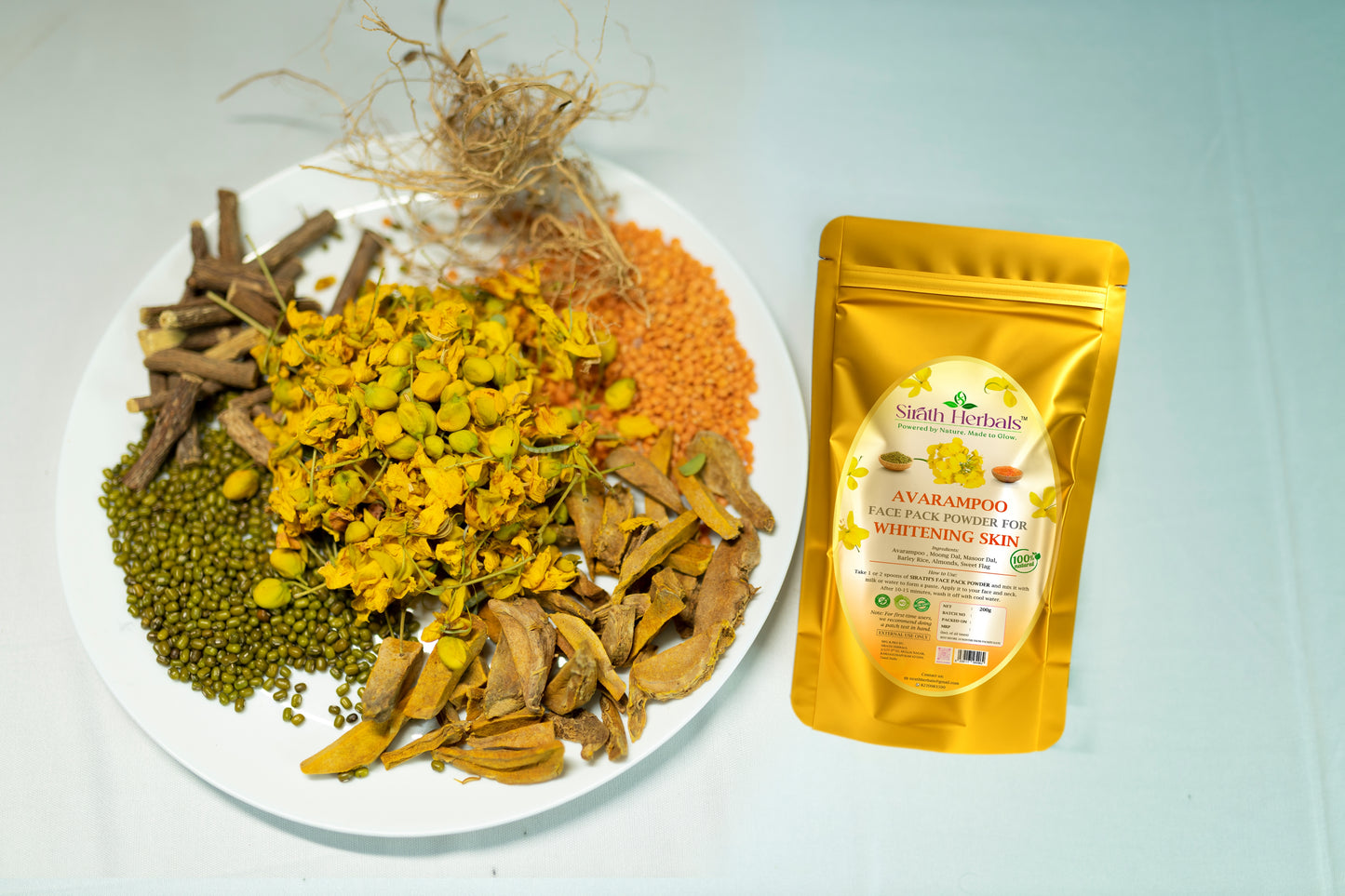 Avarampoo Face Pack Powder – Natural Skin Brightening & Tan Removal