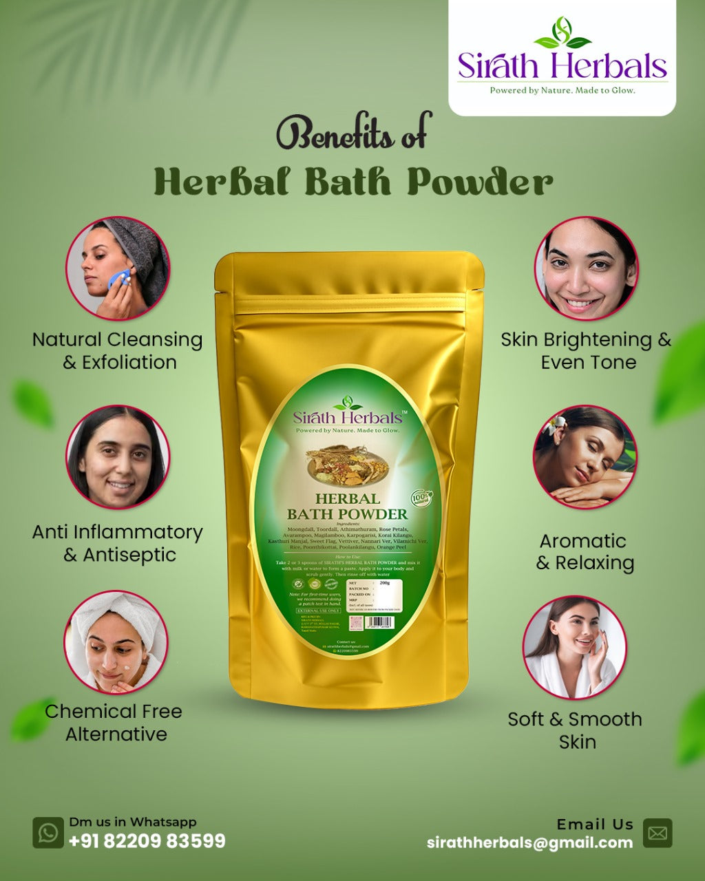 Herbal Bath Powder – Traditional Ayurvedic Body Cleanser