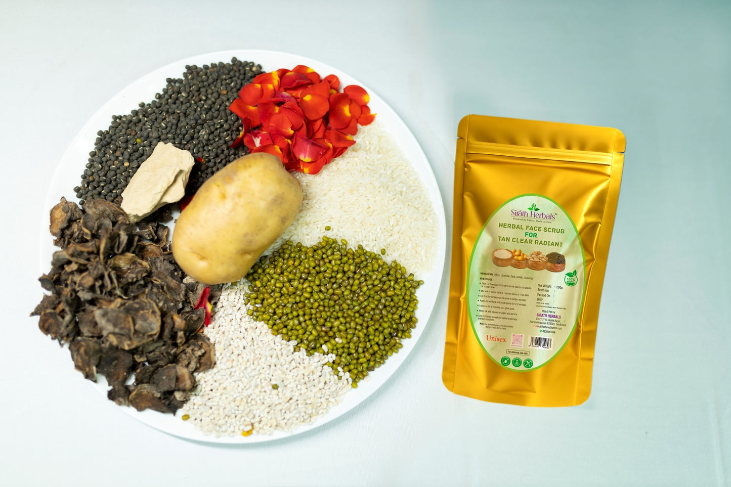 Tan Clear Radiant Herbal Face Scrub– Herbal Anti-Tan & Glow Polish