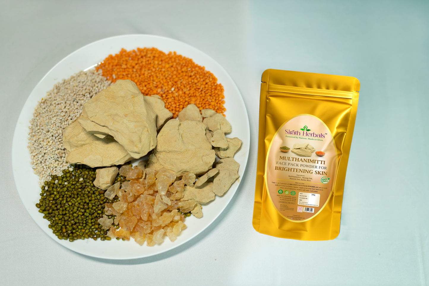 Multani Mitti (Fuller’s Earth) Face Pack – Oil Control & Pore Cleanser
