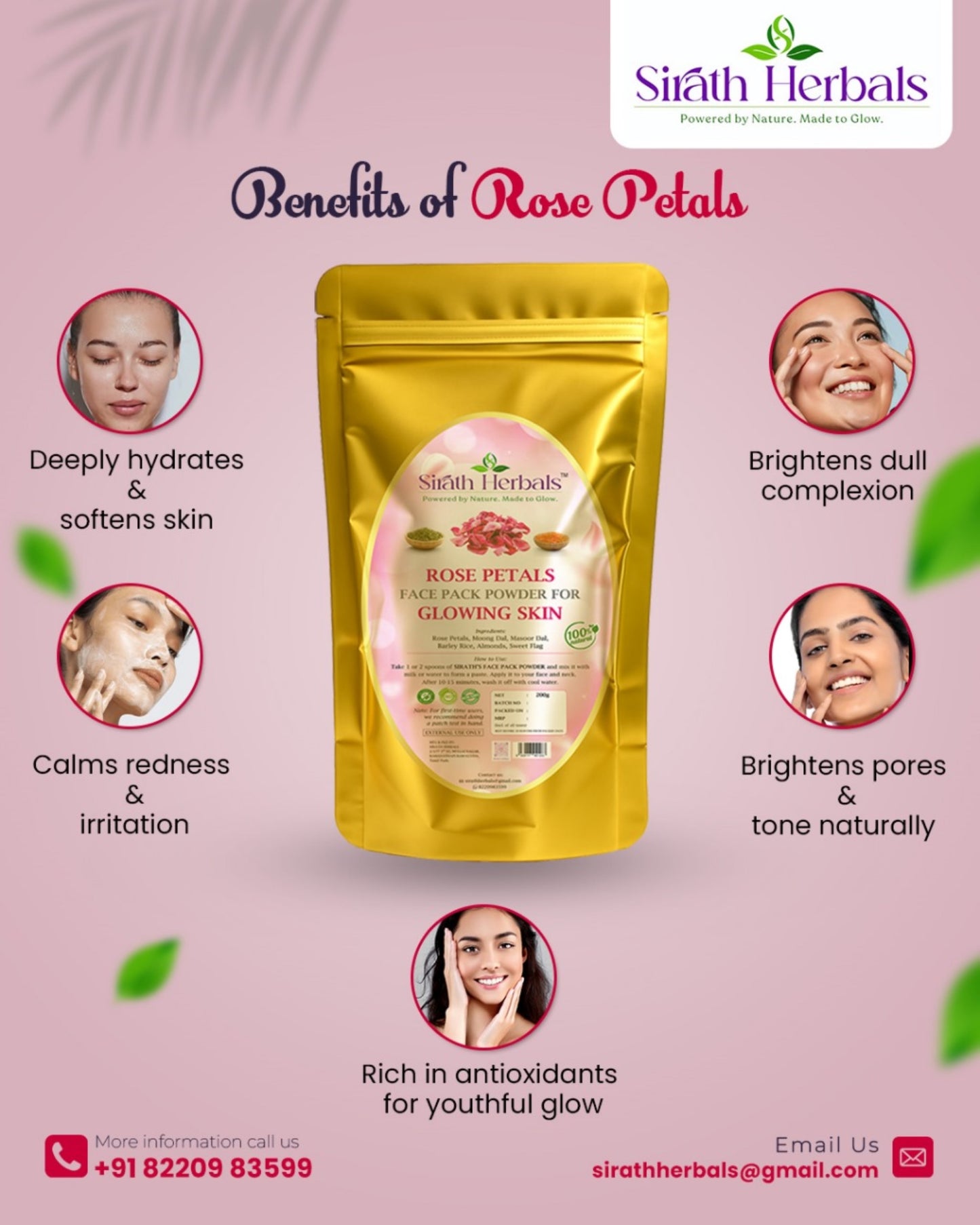 ROSE PETALS FACEPACK