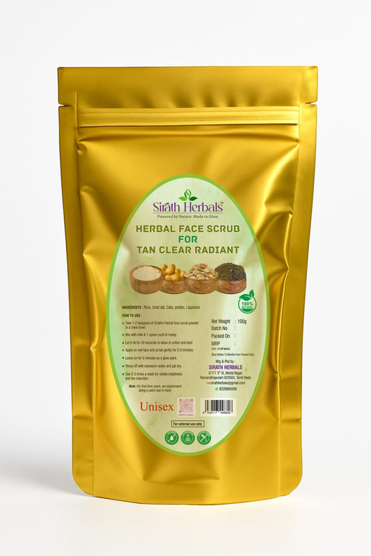 Tan Clear Radiant Herbal Face Scrub– Herbal Anti-Tan & Glow Polish